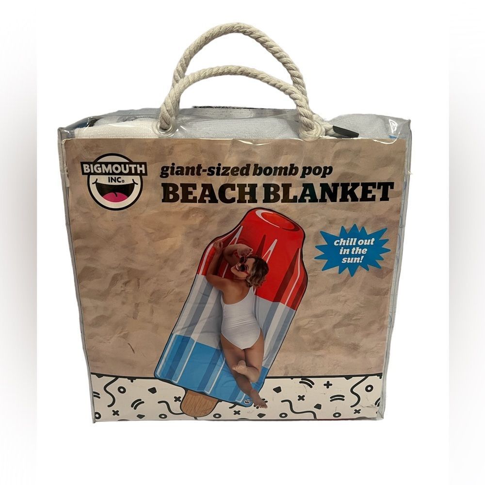 GiantMouth Inc Giant Bomb Pop Beach Blanket NWT
